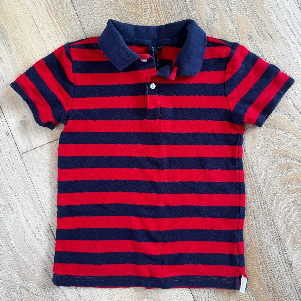 Janie and Jack Boys striped Polo VGUC